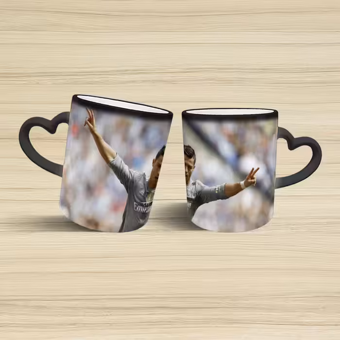 ماگ حرارتی مدل دسته قلبی طرح رونالدو کد 199