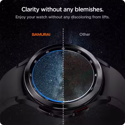 محافظ صفحه نمایش سامورایی مدل Haku مناسب برای ساعت هوشمند سامسونگ Galaxy Watch 4 46mm