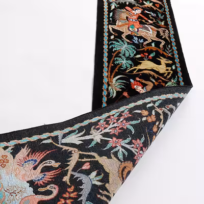 فرش دستبافت نیم متری کد C006