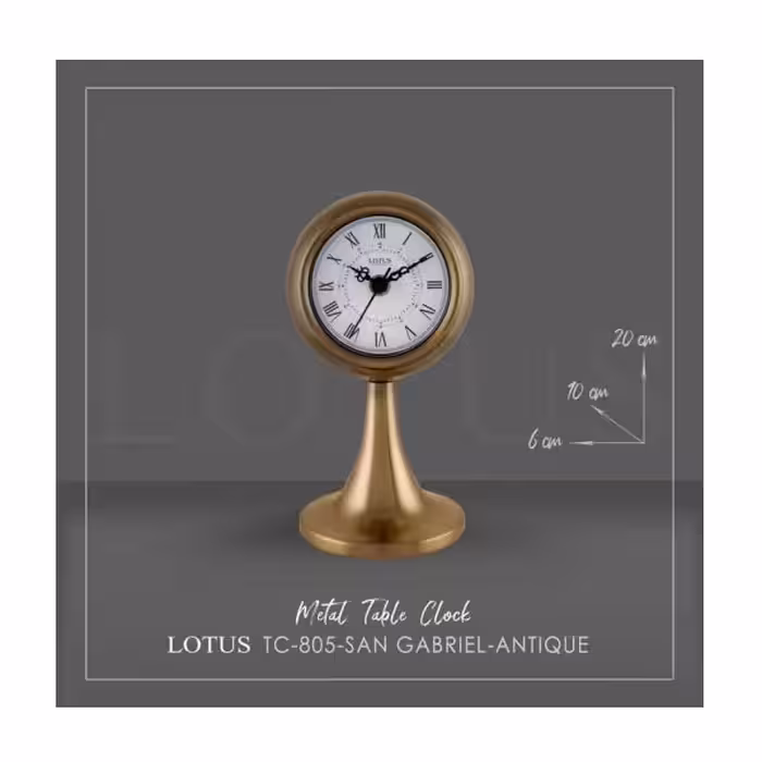 ساعت رومیزی لوتوس مدل TC-805-SAN GABRIEL-ANTIQUE