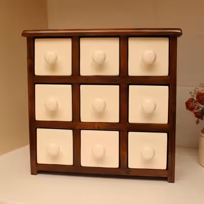 جا ادویه 9 پارچه مدل کشویی کد 09