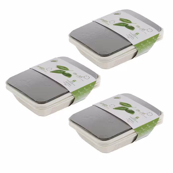 ظرف یکبار مصرف آملون مدل alm مجموعه 18 عددی