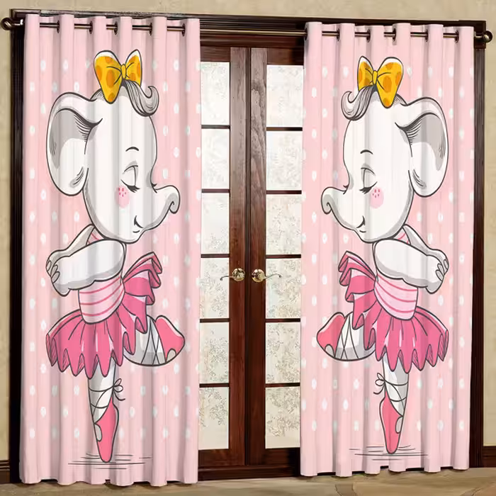 پرده مدل مخمل پانچی کد 6885 سایز 280x140 سانتی متر