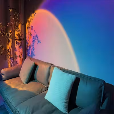 چراغ رومیزی مدل غروب خورشید rgb