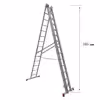 نردبان 42 پله آلوپات مدل دوطرفه کشویی 12m