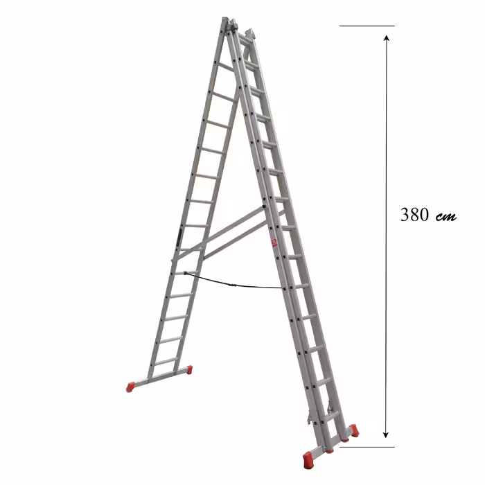 نردبان 42 پله آلوپات مدل دوطرفه کشویی 12m