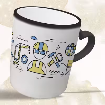 ماگ حرارتی مدل دسته قلبی طرح مهندس کد 35