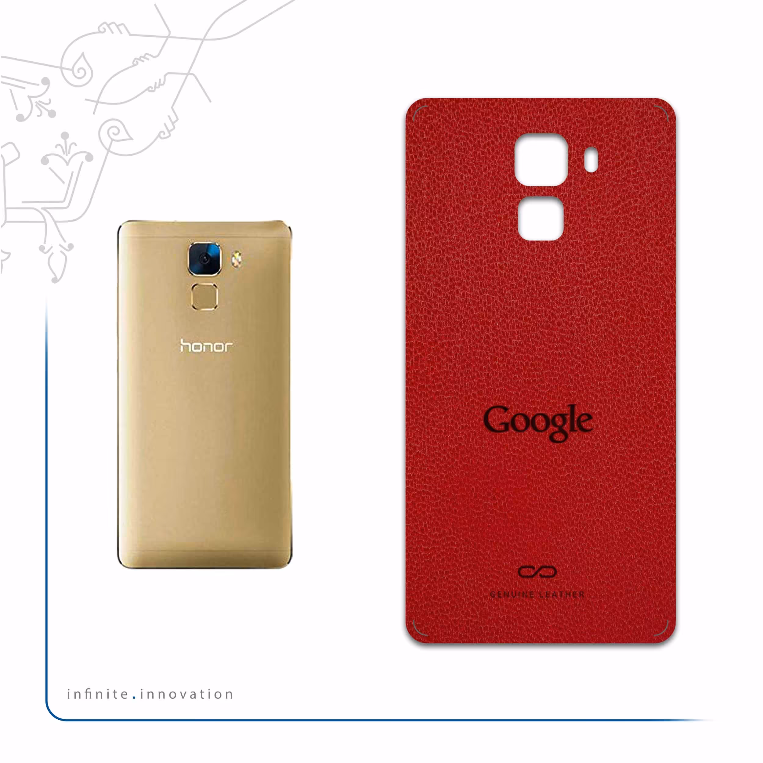 برچسب پوششی ماهوت مدل RL-GGL مناسب برای گوشی موبایل آنر 7