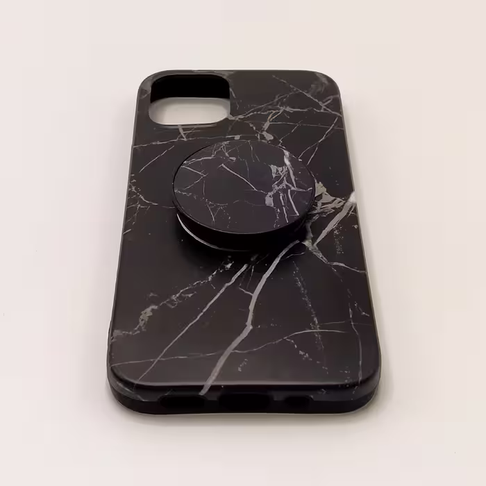 کاور مدل ماربل کد 03 مناسب برای گوشی موبایل اپل Iphone 12 Mini به همراه پایه نگهدارنده
