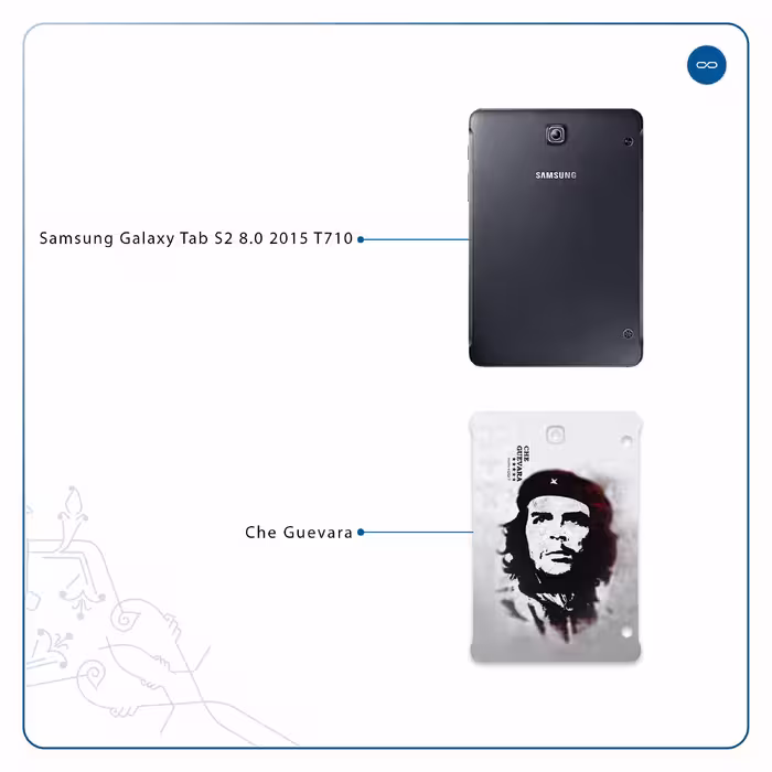 برچسب پوششی ماهوت مدل Che-Guevara مناسب برای تبلت سامسونگ Galaxy Tab S2 8.0 2015 T710