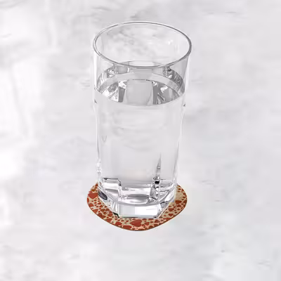 زیر لیوانی ترمه طراحان ایده مدل از تو کجا گریزم کد trm109 بسته 6 عددی