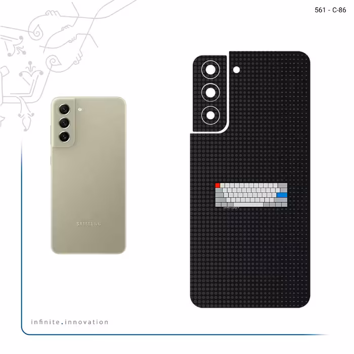 برچسب پوششی ماهوت مدل Minimal Keyboard Icon مناسب برای گوشی موبایل سامسونگ Galaxy S21 FE 5G