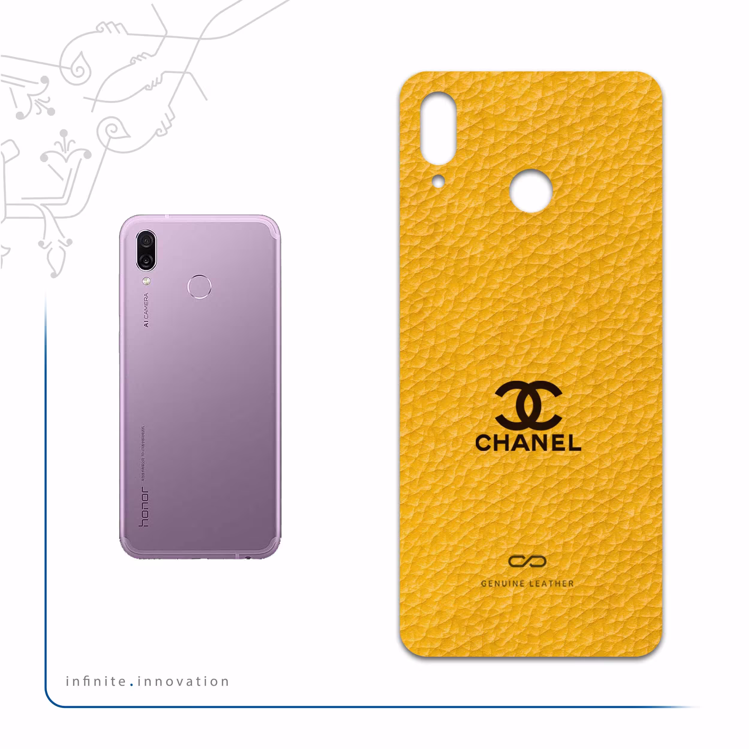 برچسب پوششی ماهوت مدل ML-CHNL مناسب برای گوشی موبایل آنر Play