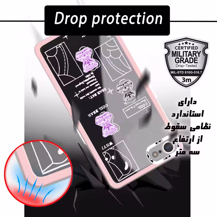 کاور لاین کینگ مدلBiدوخرس مناسب برای گوشی موبایل اپل iphone 6 6s