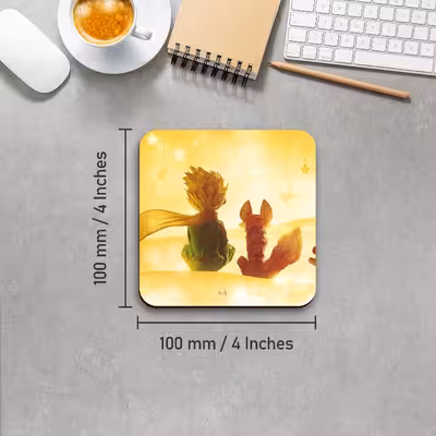 زیر لیوانی لوکسینو مدل شازده کوچولو کد Shahrad_19 مجموعه 6 عددی