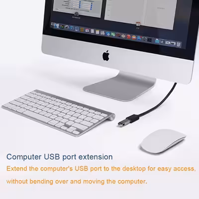  کابل افزایش طول USB 2.0 تی سی تراست مدل TC-U2CF30 طول 3 متر
