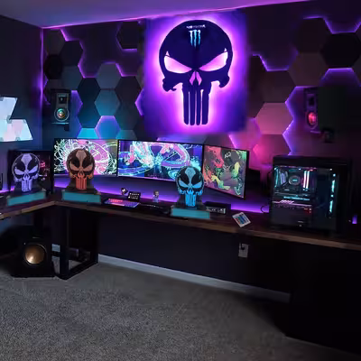 چراغ رومیزی مدل اسکلت