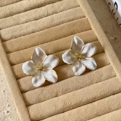 گوشواره گل میناکاری