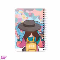 دفترچه یادداشت بامبیلیپ مدل چوبی طرح دختر جهانگرد کد 2208731