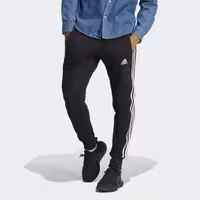 قیمت و خرید شلوار مشکی، سفید آدیداس مدل ESSENTIALS FRENCH TERRY TAPERED CUFF 3-STRIPES JOGGERS اورجینال