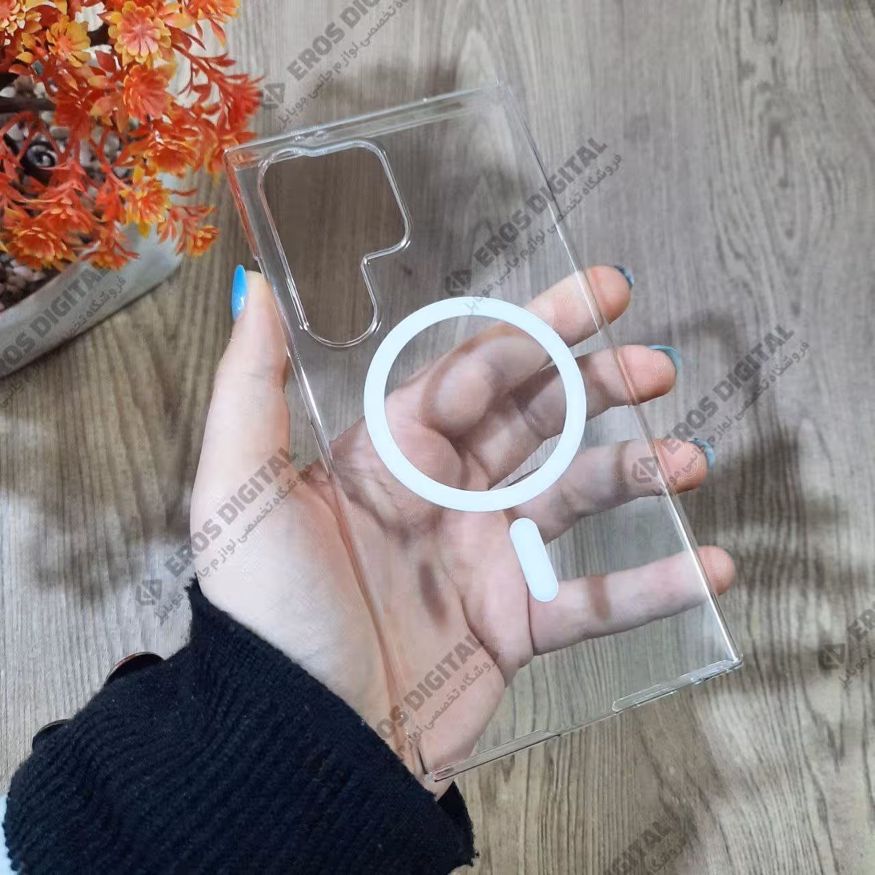 قاب گوشی Samsung Galaxy S24 Ultra مدل شفاف مگ سیف پلی کربنات