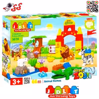 لگو پارک حیوانات اسباب بازی کودک قطعه درشت JDLT 5030