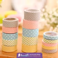 ست چسب واشی 5 عددی طرح دار