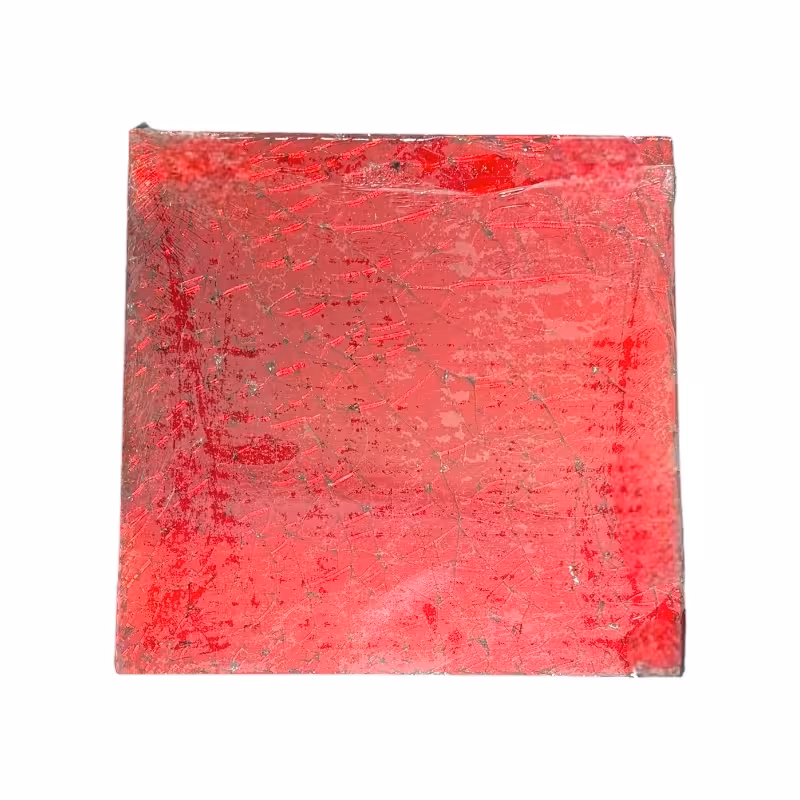 شیشه تیفانی قرمز روشن 20*20سانت