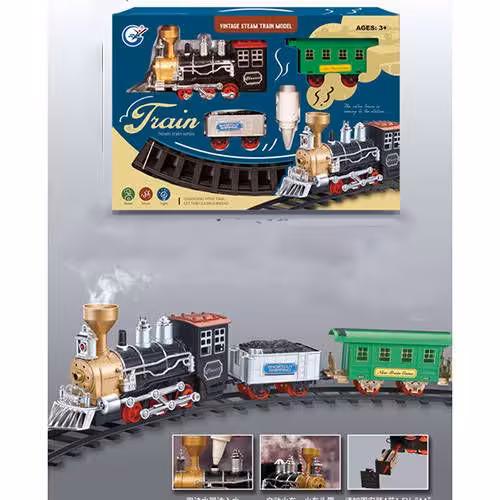 قطار موزیکال کلاسیک دودزا ریل دار سه واگن