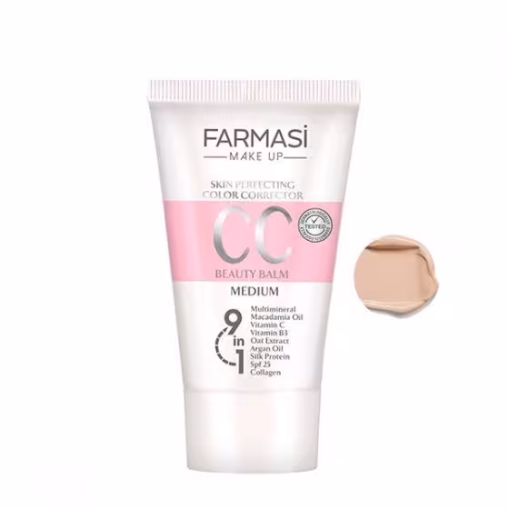 سی سی کرم فارماسی رنگ مدیوم FARMASi MAKE UP CC COLOR CONTROL MEDIUM 03
