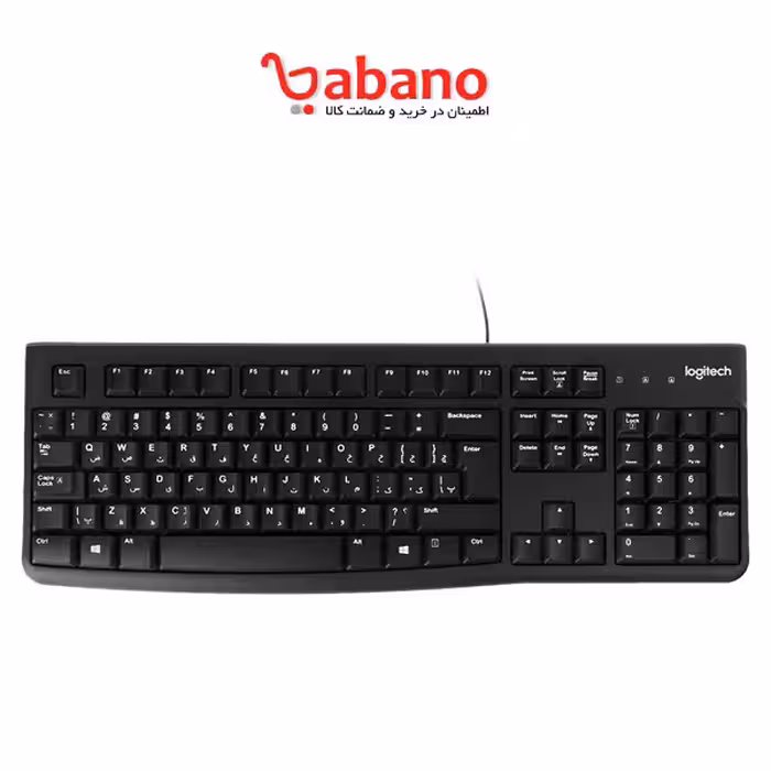 کیبورد باسیم لاجیتک مدل K120 با حروف فارسی