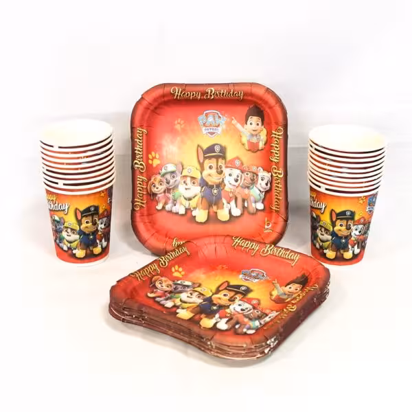 بشقاب لیوان طرح سگهای نگهبان