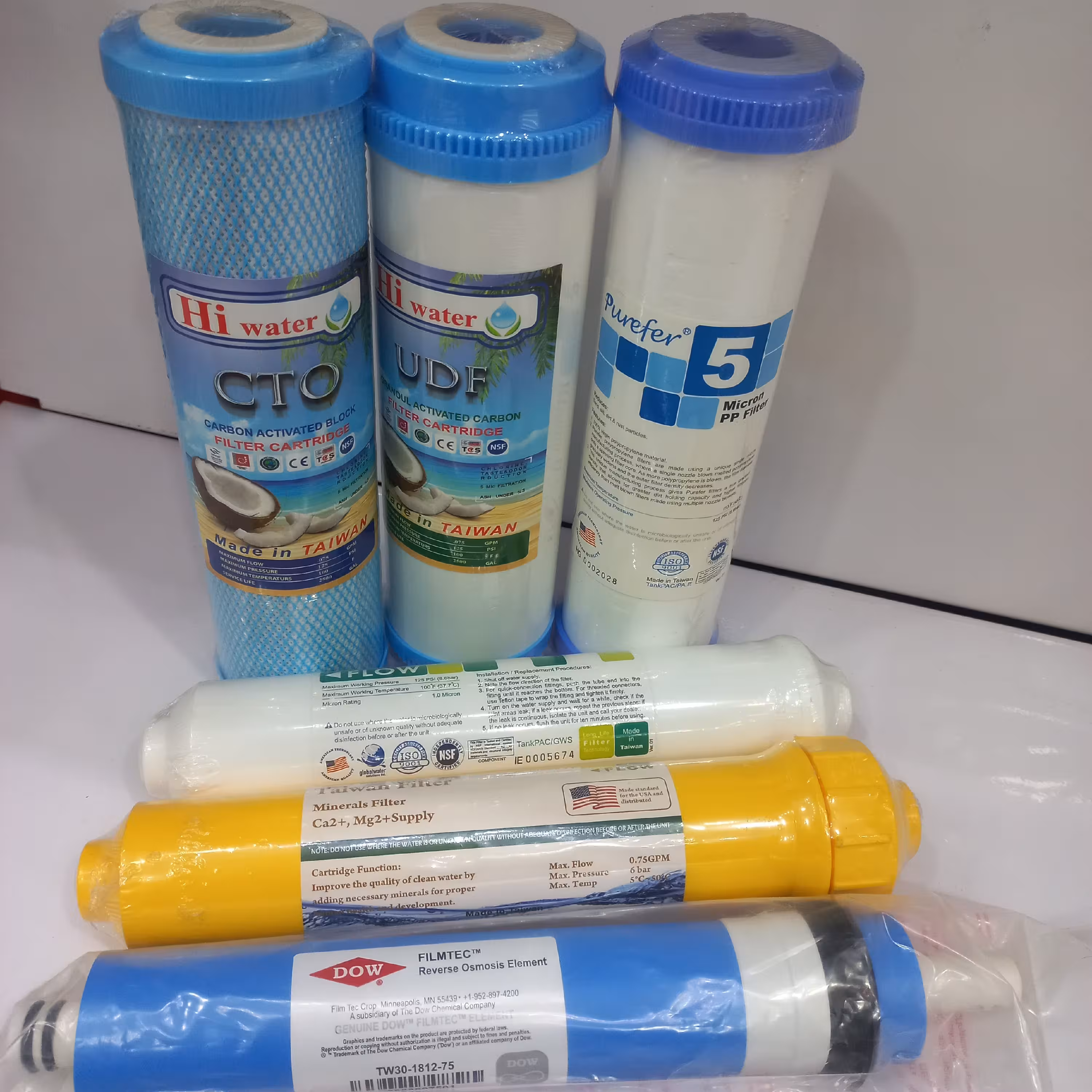 پَک کامل فیلترهای تصفیه اب خانگی(هر6مرحله)