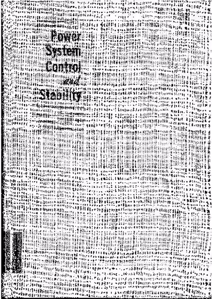 خرید و دانلود نسخه کامل کتاب Power system control and stability