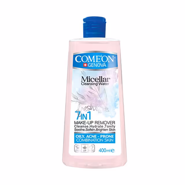 محلول پاک کننده آرایش صورت کامان مدل OILY SKIN حجم 400 میلی لیتری