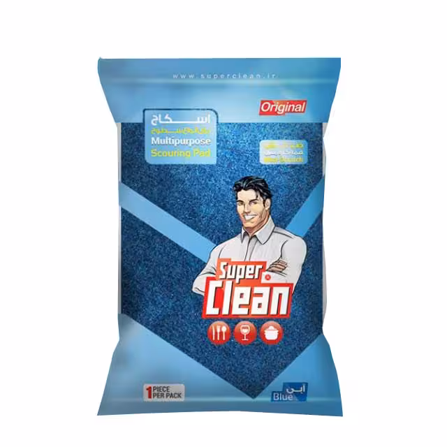 ابر اسکاچ آبی سوپر کلین مناسب برای کلیه سطوح سایز متوسط