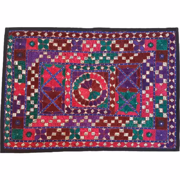 رومیزی مستطیل سوزن دوزی کد SOOZMOS17 نفیس