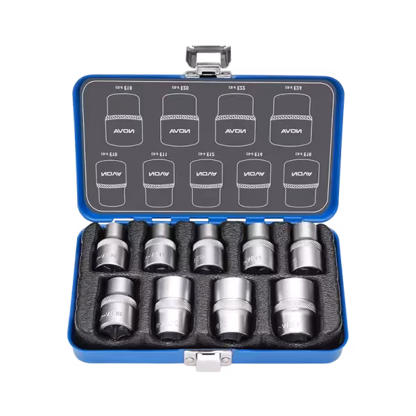 جعبه بکس 1/2 اینچ 9 پارچه E نووا مدل 6698