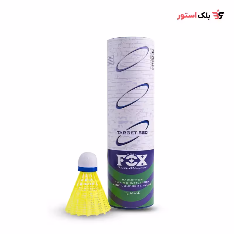 توپ بدمینتون فوکس درجه 2 بسته 6 تایی