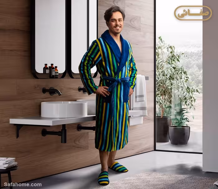 حوله تن پوش مردانه طرح آفتاب سبز پودایران