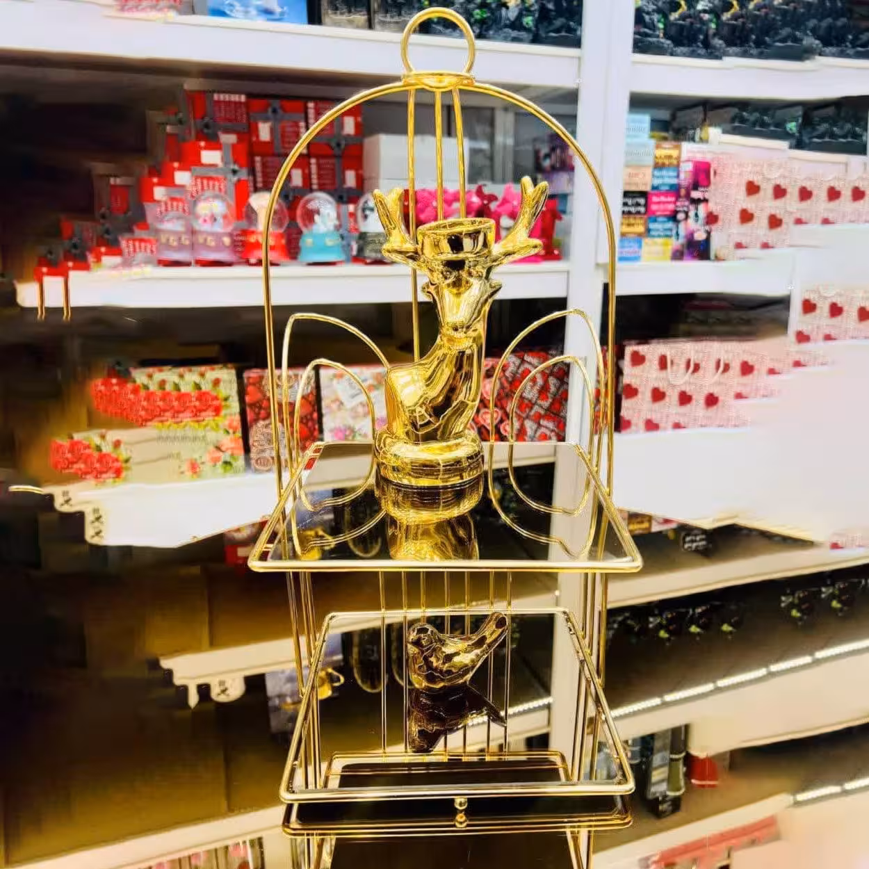 استند قفس مربع دو طبقه