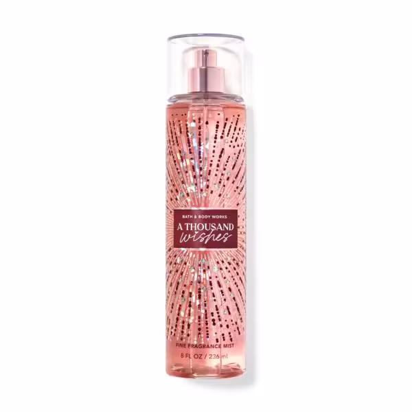 خوشبو کننده بدن bath & body works  مدل A thousand wishes  دارای رایحه ای ملایم بادی اسپلش حجم 236 میل   ساخت آمریکا