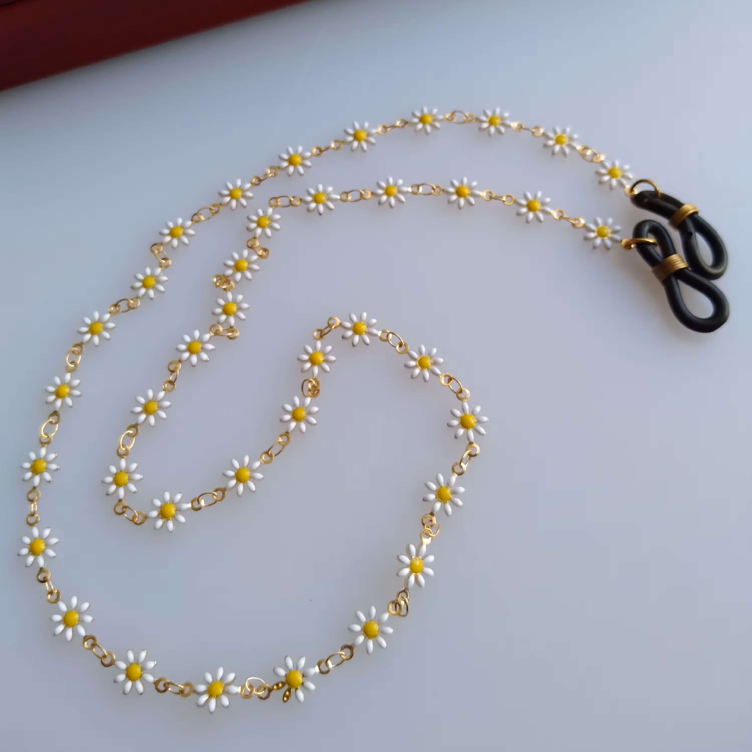 بند عینک با زنحیر بابونه با کیفیت 70 سانتی 