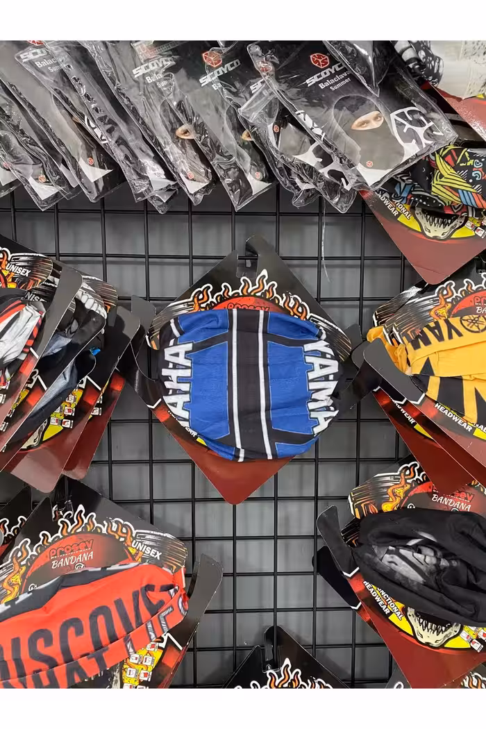 هدبند/دستمال سر موتورسیکلت مشکی هدبند دستمال موتور Bandana Yamaha Baf پروسو Prosev