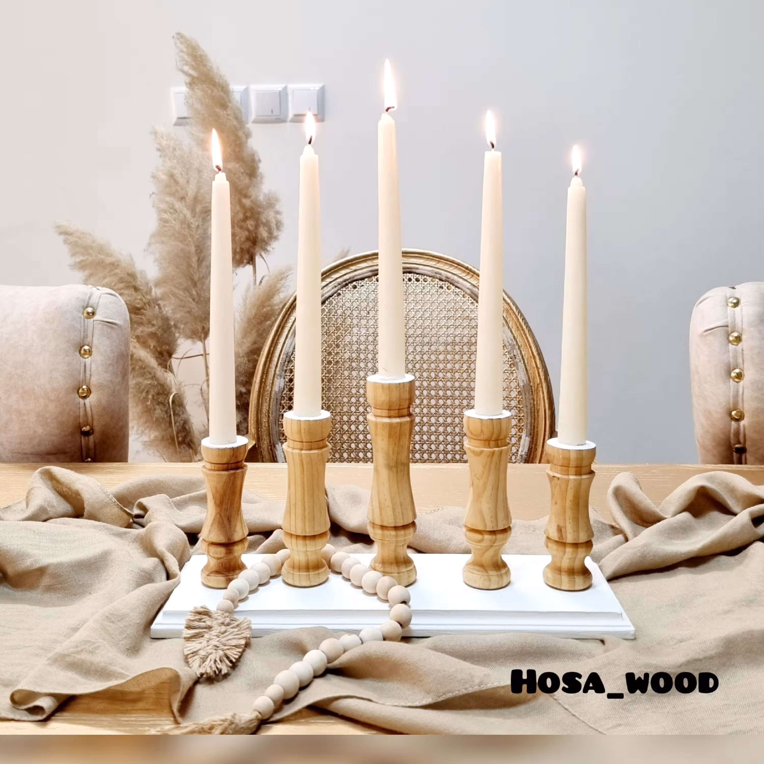 جاشمعی چوبی