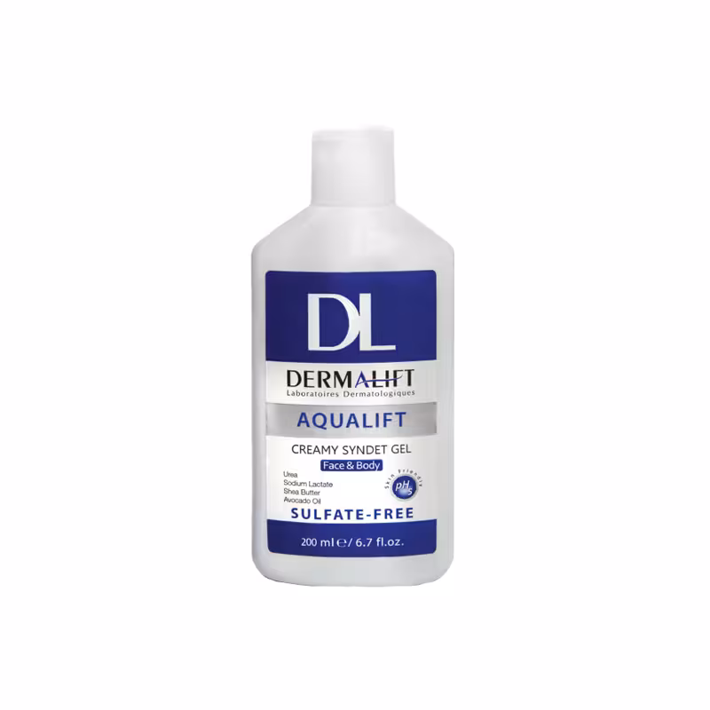 ژل شستشوی کرم دار درمالیفت مدل AquaLift حجم 200 میل