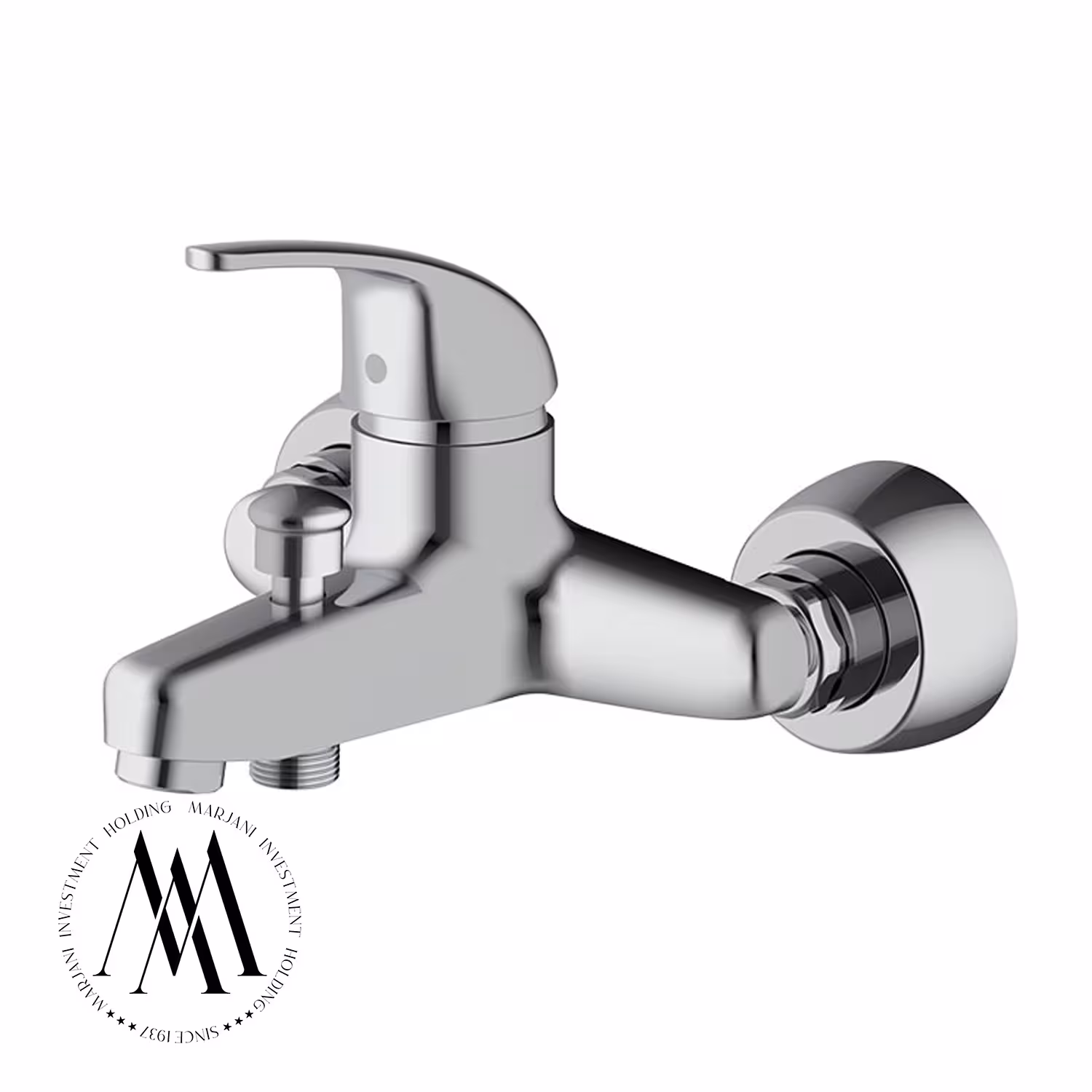 شیر حمام شودر مدل اطلس (کروم)