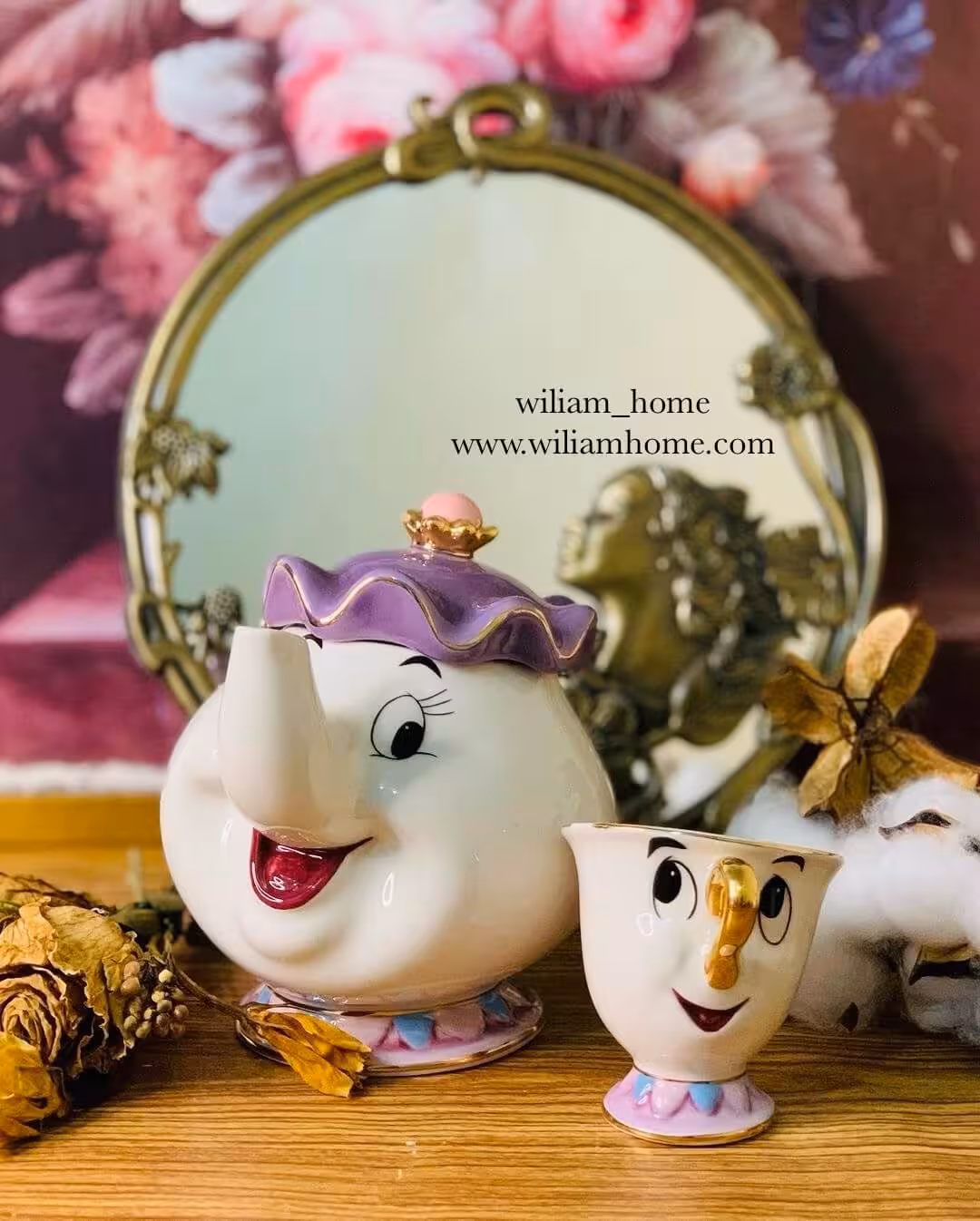 قوری فنجان دیو دلبر اصل دیزنی