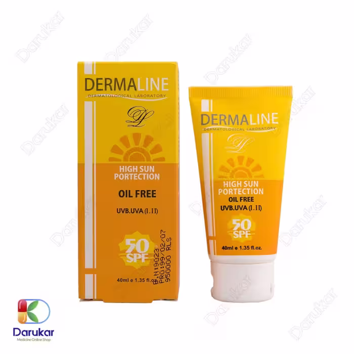 کرم ضد آفتاب فاقد چربی درمالاین SPF50