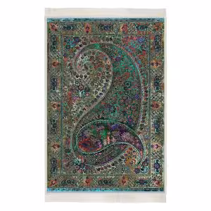 فرش تمام ابریشم  طرح ساووس کد HAC.243.1